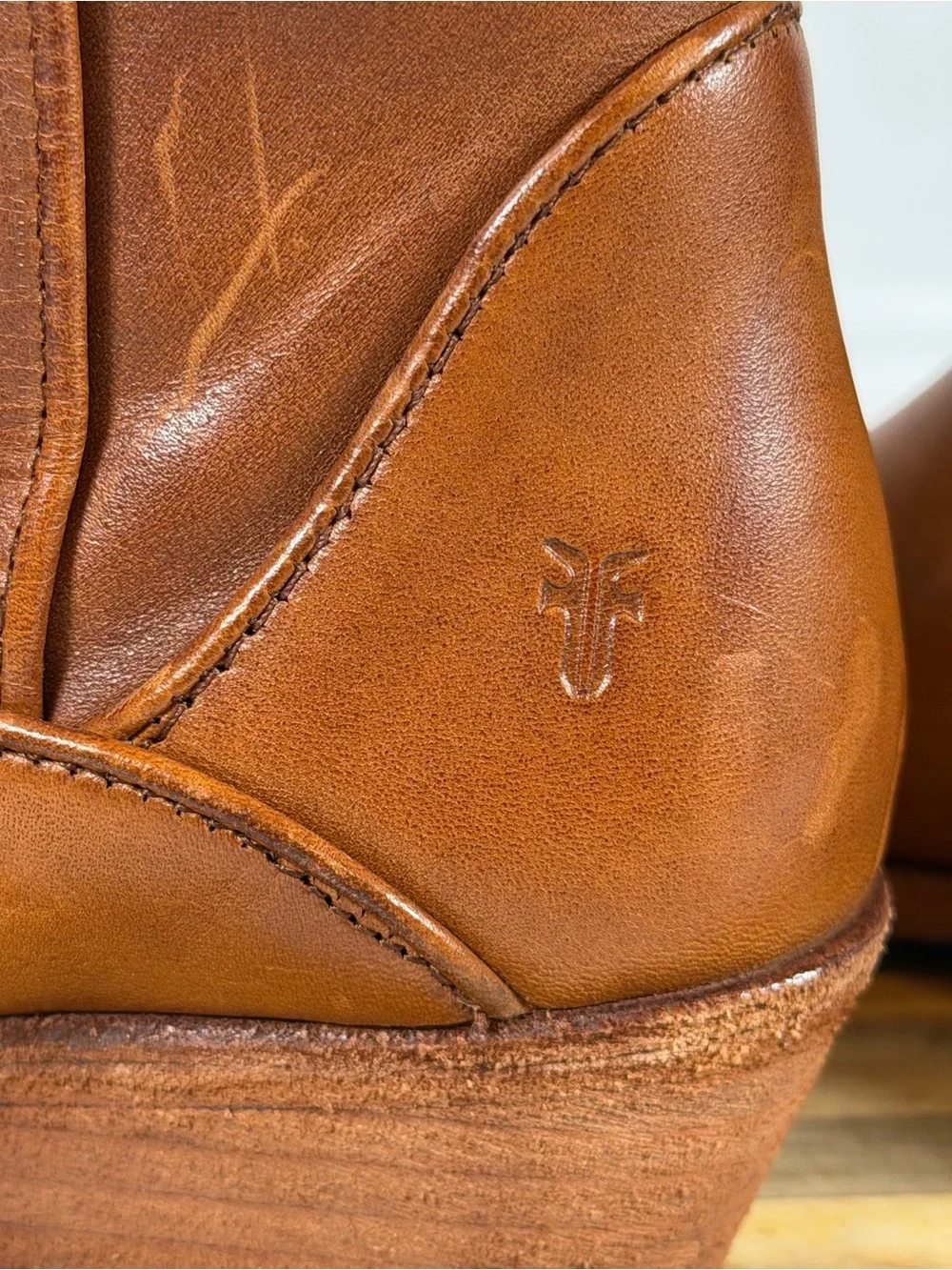 Frye Carson Piping Tall Women’s Leather Riding Boots - Caramel Brown Sz 5.5 NWT